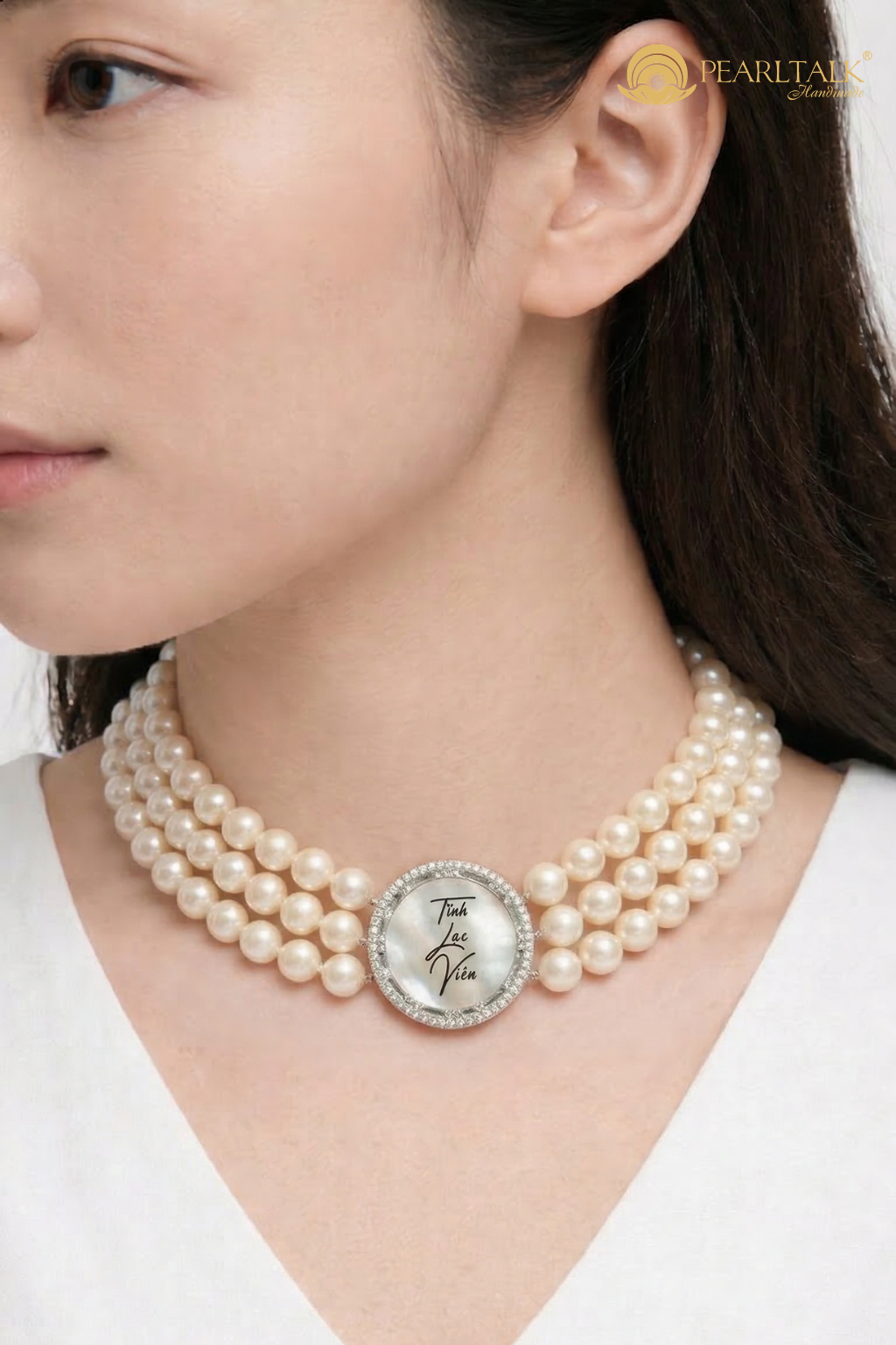 CHUỖI NGỌC TRAI DIANA HIGH NECK 8MM